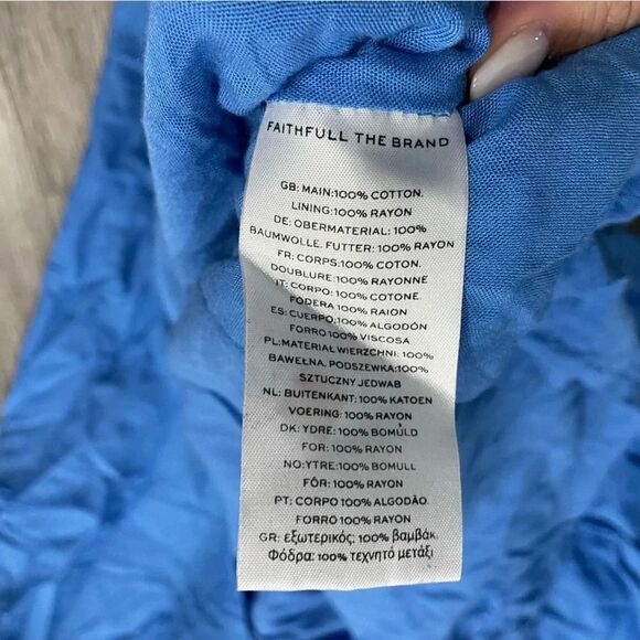 FAITHFULL THE BRAND Katya  Maxi Dress L USA 8 - Picture 5 of 13